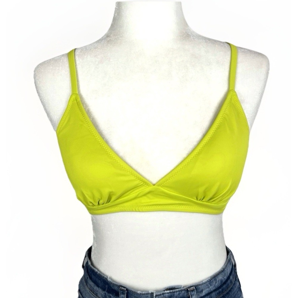 Bikini Top Light Support Classic Triangle Medium Lime Green Amazon Essentials M
